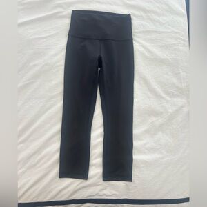 Lululemon Black High Waisted Cropped Leggings Size 4